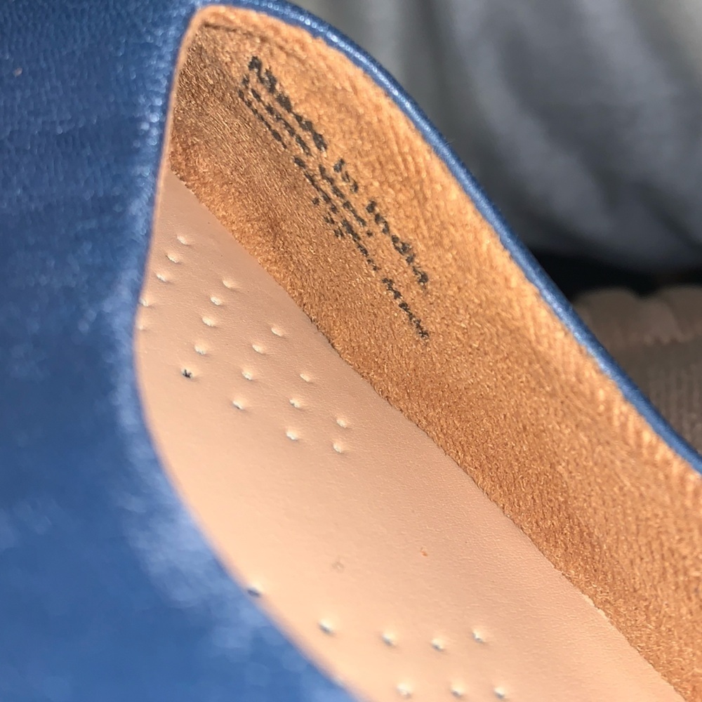 SoftWalk Vellore Women's Navy ballet Flats wide 8.5 W - Picture 8 of 12